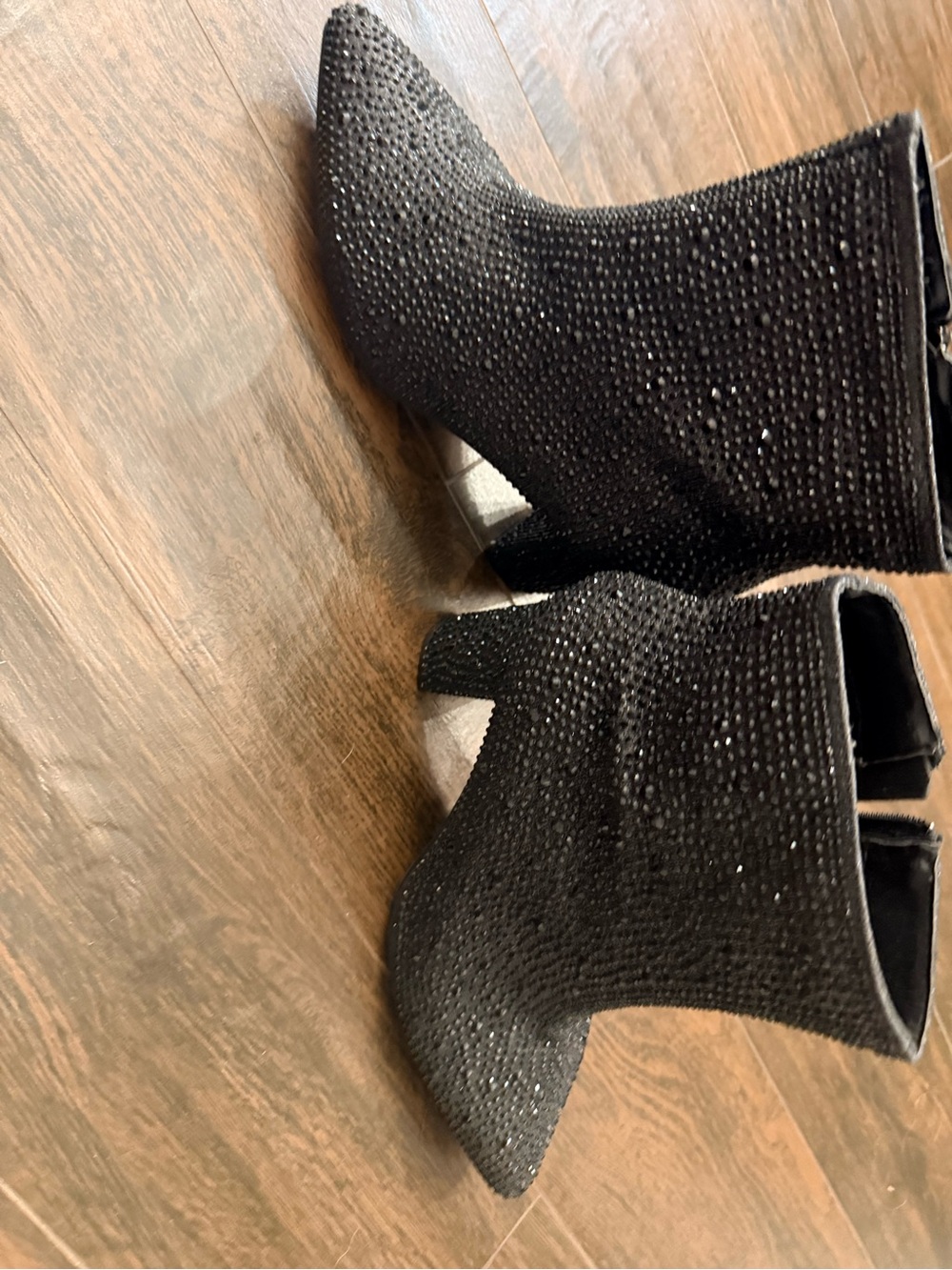 Men's Black Sparkle Dress Shoes - Stylish Formal Slip-On - Picture 4 of 4